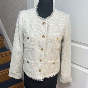 Tahari Boucele Elegant Cream Women's Jacket. Size M